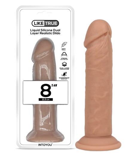 Liquid Silicone Dual Layer Dildo - 21,5cm