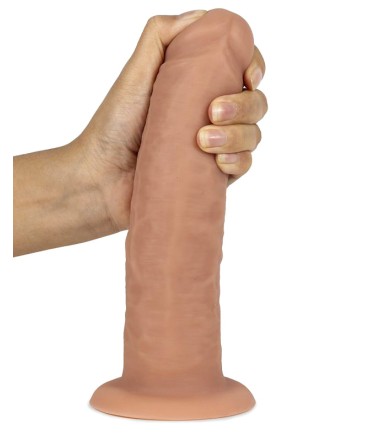 Liquid Silicone Dual Layer Dildo - 21cm, riktigt fin dong