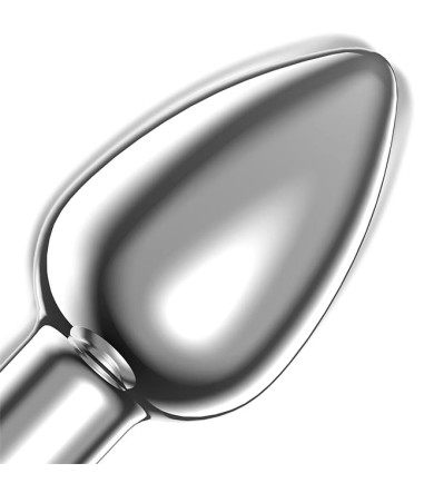 AfterDark - Dimpor Chrome Anal Plug with Vibration, Large