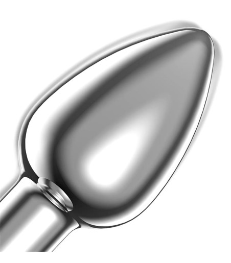 AfterDark - Dimpor Chrome Anal Plug with Vibration, Medium