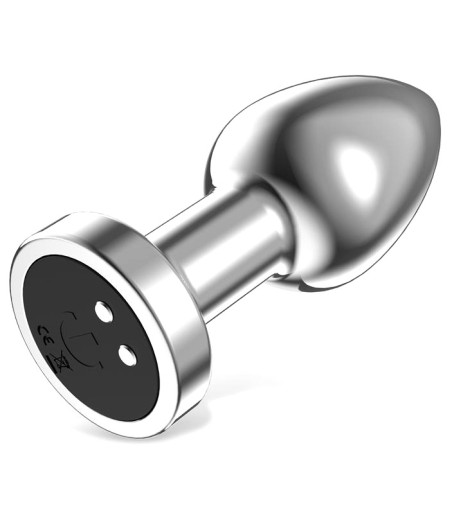 AfterDark - Dimpor Chrome Anal Plug with Vibration, Small, skön plugg i metall