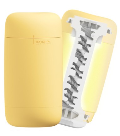Tenga - Puffy, Custard Yellow, mycket stimulation och mycket detaljer
