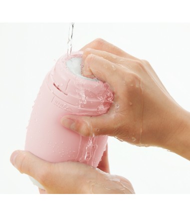 Tenga - Puffy, Strawberry Pink, lätt att rengöra, skölja rakt igenom