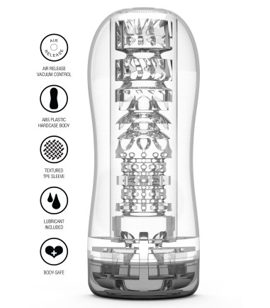 Hero - Clear Blast Vacuum Stroker, gelt genomskinlig lösfitta
