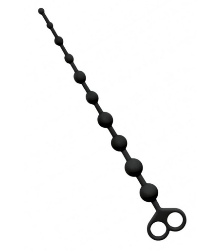 E3 Anal Beads, Black, flexibla analkulor