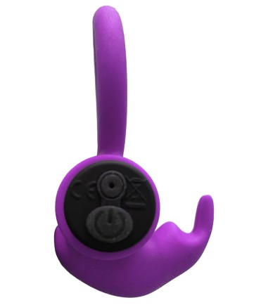 E9 Rechargeable Vibrating Ring, Purple, vibrerande kukring, uppladdningsbar