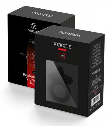 E9 Rechargeable Vibrating Ring, Black