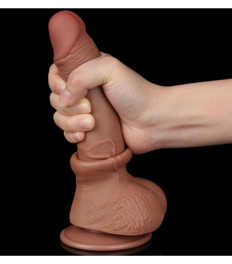 Sliding Skin Dual Layer Dong 7,5", Brown