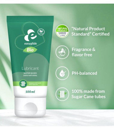 EasyGlide - Bio & Natural Waterbased Lubricant, 100ml, bio glidmedel