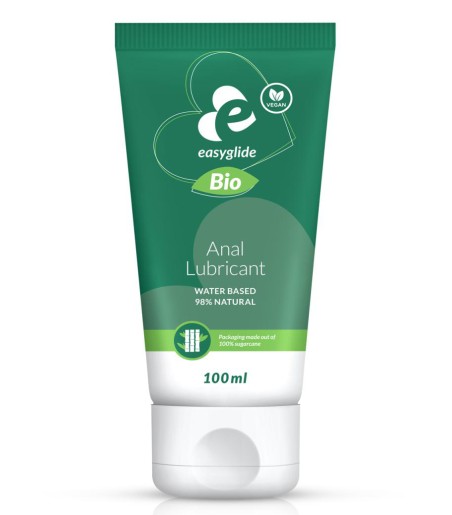 EasyGlide - Bio & Natural Waterbased Anal Lubricant, 100ml. analt glidmedel som också är biologiskt och naturligt