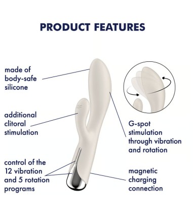 Satisfyer - Spinning Rabbit 1, Beige