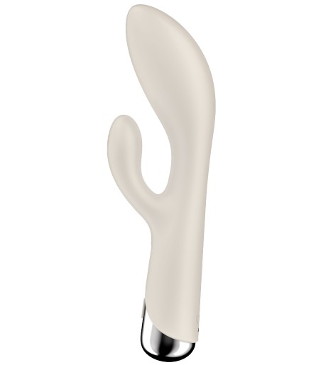 Satisfyer - Spinning Rabbit 1, Beige, slät och len silikon
