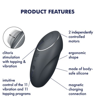 Satisfyer - Tap & Climax, Grey
