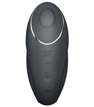 Satisfyer - Tap & Climax, Grey, liten klitorisvibrator