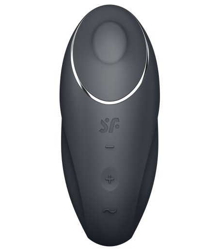 Satisfyer - Tap & Climax, Grey, liten klitorisvibrator