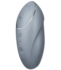 Satisfyer - Tap & Climax 1, Light Grey, vibrerande och knackande punktstimulans