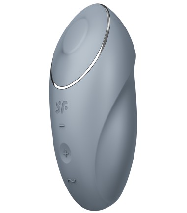 Satisfyer - Tap & Climax 1, Light Grey, vibrerande och knackande punktstimulans
