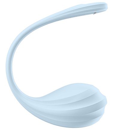 Satisfyer - Smooth Petal Wearable Egg Vibrator, Blue, 12 vibrationsprogram