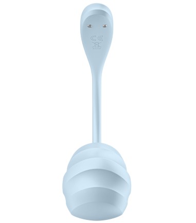 Satisfyer - Smooth Petal Wearable Egg Vibrator, Blue, snygg design