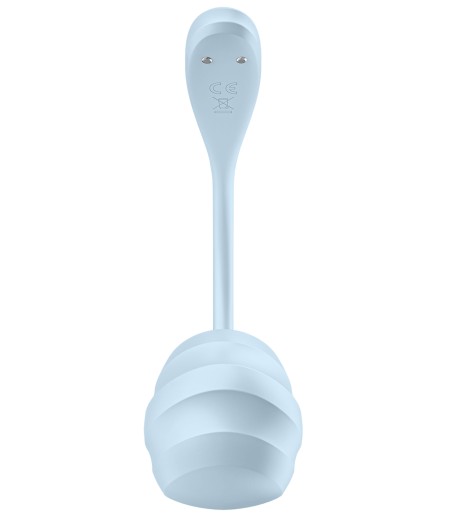 Satisfyer - Smooth Petal Wearable Egg Vibrator, Blue, snygg design