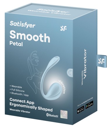 Satisfyer - Smooth Petal Wearable Egg Vibrator, Blue