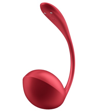Satisfyer - Shiny Petal Wearable Egg Vibrator with Remote, Red, vibrerande ägg för g-punkten