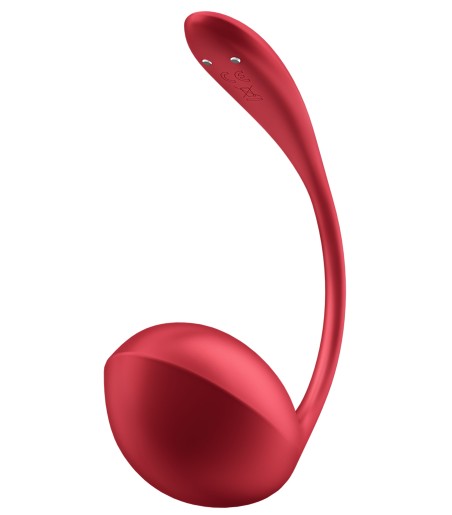 Satisfyer - Shiny Petal Wearable Egg Vibrator with Remote, Red, vibrerande ägg för g-punkten