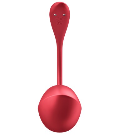 Satisfyer - Shiny Petal Wearable Egg Vibrator with Remote, Red