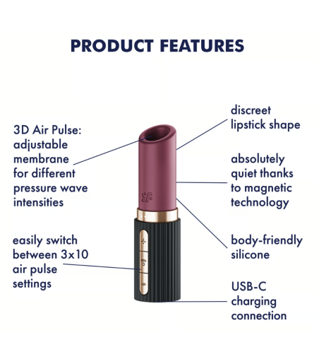 Satisfyer - Pro 2 Kiss, lufttryck fö rmjuk stimulans