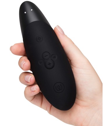 Womanizer - Enhance, Black + 100ml glid, enkel kontroll och individuell