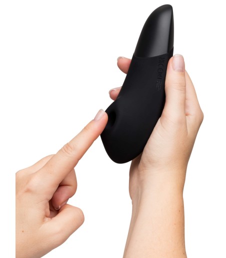 Womanizer - Enhance, Black + 100ml glid, skön lufttrycksstimulans