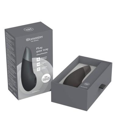 Womanizer - Enhance, Black , lufttryck och sköna vibrationsmönster