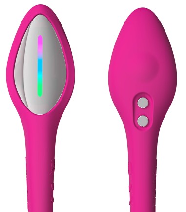 Lovense - Lush 4 Appstyrd Bullet Vibrator, blinkande LED-remsa på svansen som kan stängas av i appen