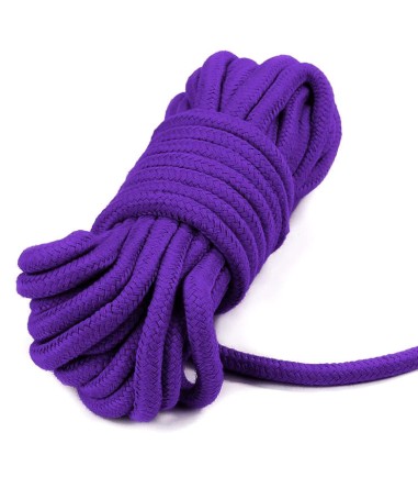 Lovetoy - Soft Bondage Rope, 10m - Purple, för härliga lekar
