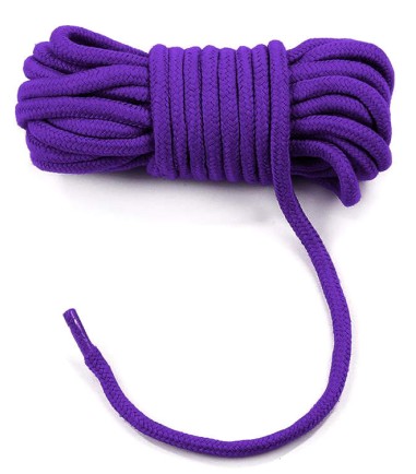 Lovetoy - Soft Bondage Rope, 10m - Purple, bondagerep
