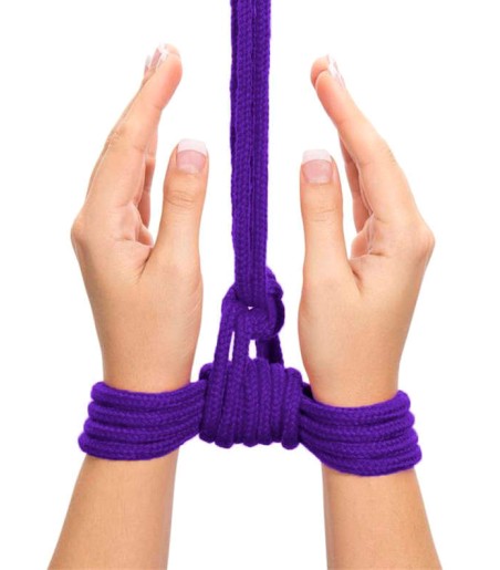 Lovetoy - Soft Bondage Rope, 10m - Purple, lila rep för bondage