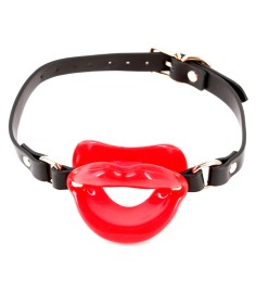 Fetish & Fashion Kourtney Gag, gagaball med öppna, röda läppar