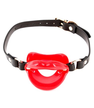 Fetish & Fashion Kourtney Gag, gagaball med öppna, röda läppar