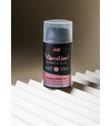 intt - Vibration! Bubble Gum, njutningsgel, som ökar känslan i de intima delarna.