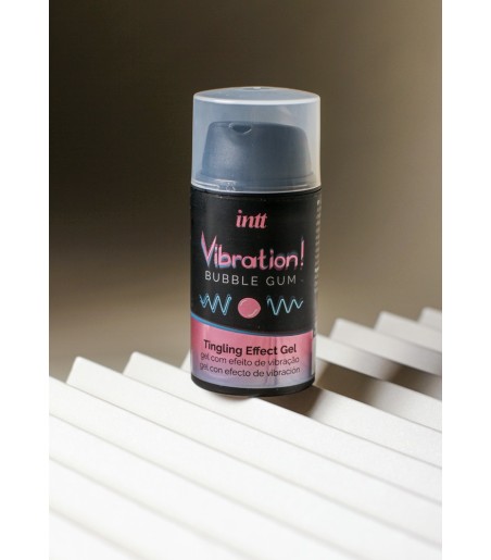 intt - Vibration! Bubble Gum, njutningsgel, som ökar känslan i de intima delarna.