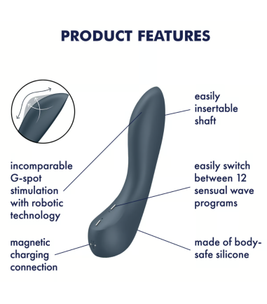 Satisfyer - G-spot Wave 4, skön stimulering av kula som rör sig fram och tillbaka på g-punkten