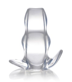 Clear View Hollow Anal Plug - Large, storlek större på ihålig plugg