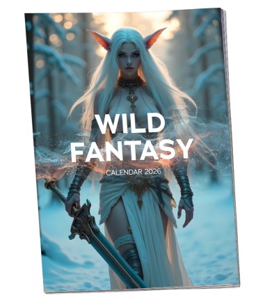 Väggkalender - 2026 Wild Fantasy Girls, härliga fantasitjejer