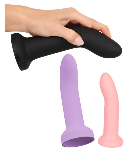Strap-On Set, flexibla dongar i silikon