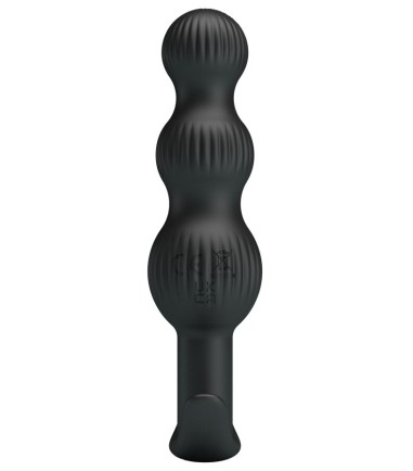 Pretty Love - Sidney Bead Anal Plug, analplugg med tre kulor som vibrerar