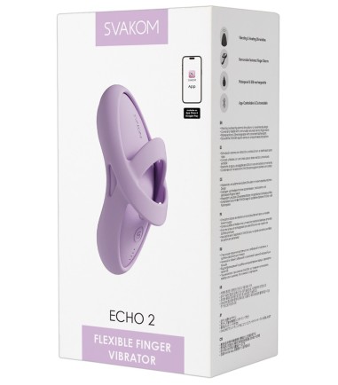 Svakom - Echo 2, Flexible Finger Vibrator, Pink
