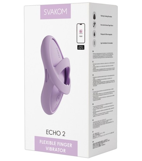 Svakom - Echo 2, Flexible Finger Vibrator, Pink