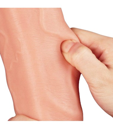 LoveToy - 12" Dual-Layered Silicone Cock, realistisk på många sätt