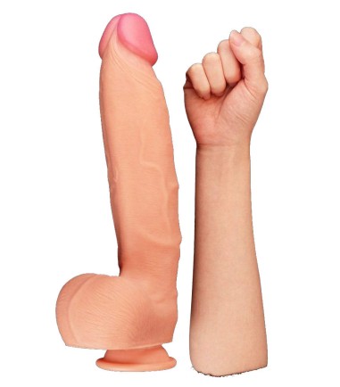 LoveToy - 12" Dual-Layered Silicone Cock, extra stor dong!