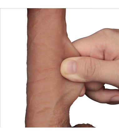 Lovetoy - 8,5" Sliding-Skin Pro, en realistisk dong med skinn